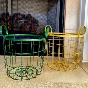 Two wire baskets